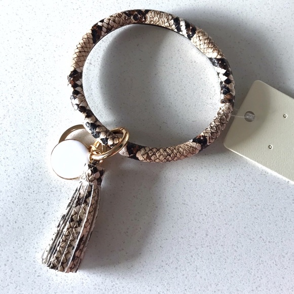 BOGO ALL Keychains-Snakeskin Round Keychain Tassel - Picture 8 of 8